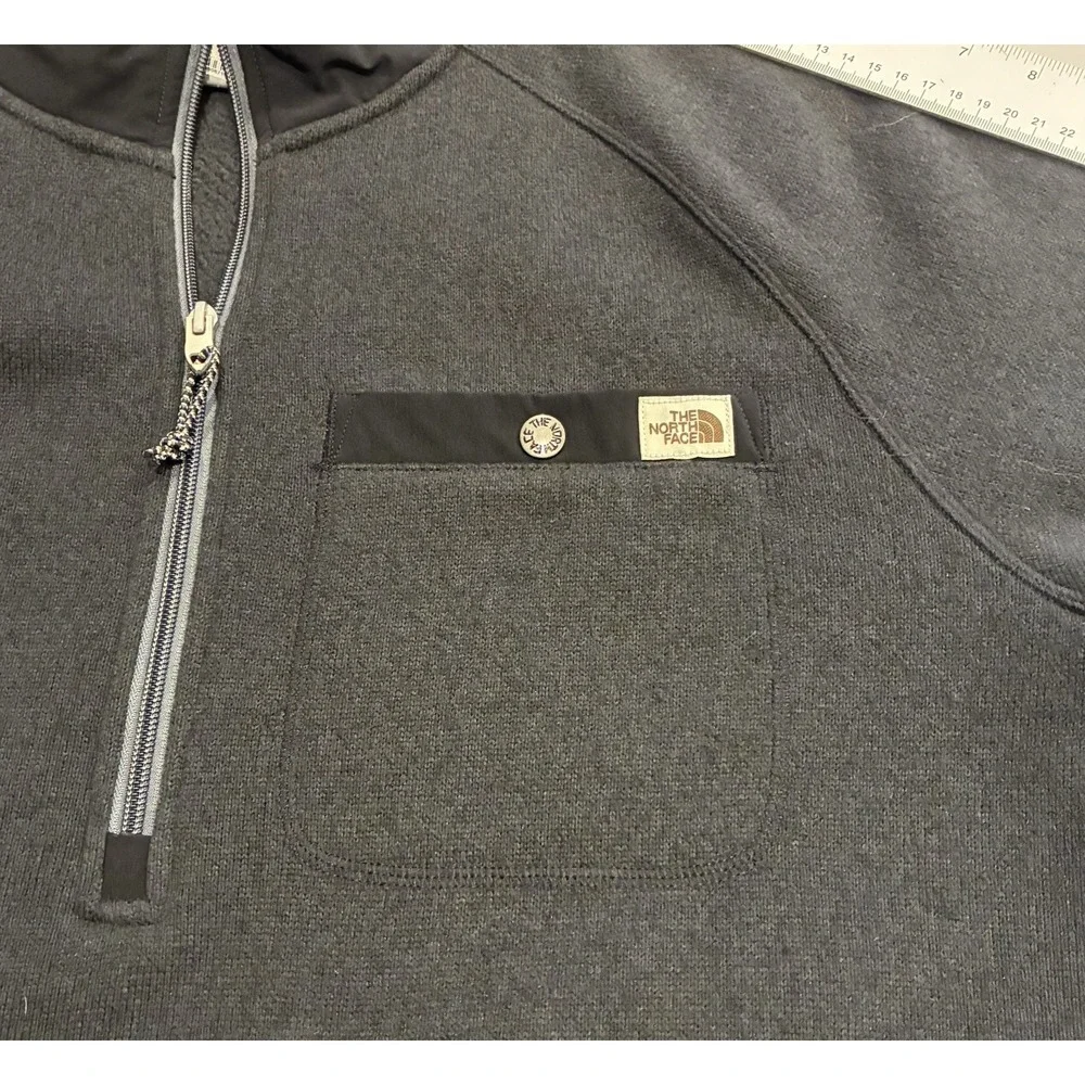 The North Face Gordon Lyons 1/2 Zip Pullover Fleece Jacket‎ Men's XL Black Cozy